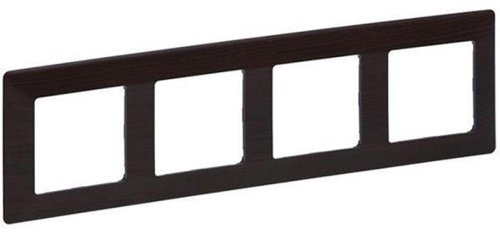 Рамка универсальная Legrand Valena Life 4-м. темное дерево картинка